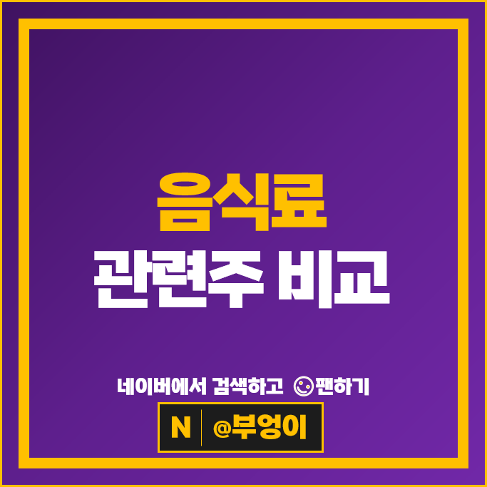 음식료 관련주 식품 주식 삼양식품 네이처셀 농심 오뚜기 빙그레 오리온 주가