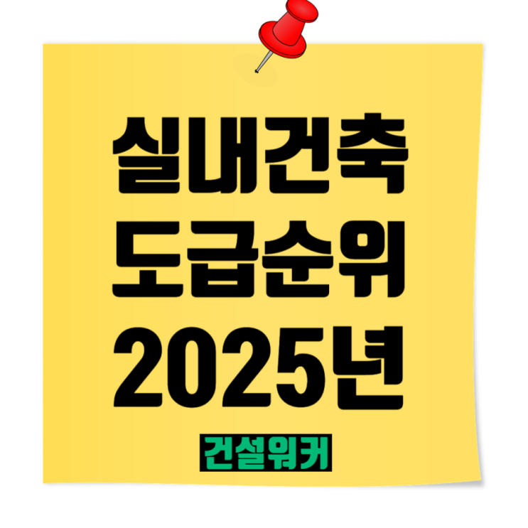  2025 실내건축공사업·인테리어 도급순위 TOP 100