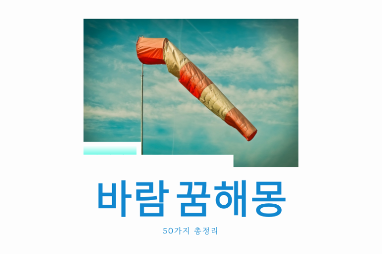  바람 꿈해몽