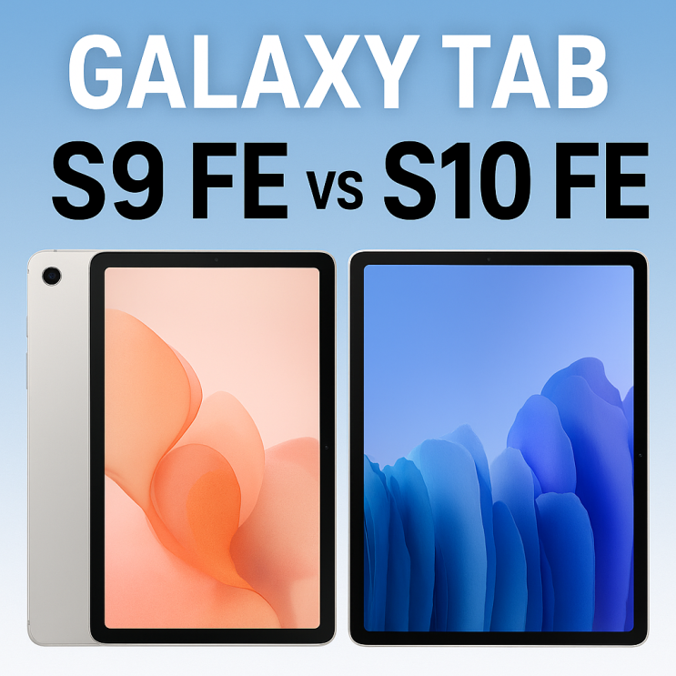  갤럭시탭 S9 FE vs S10 FE 비교 – 어떤 걸 사야 할까?