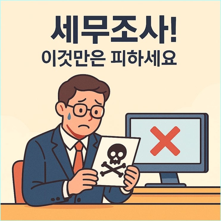  개인사업자 세무조사, 이 7가지만은 절대 하지 마세요