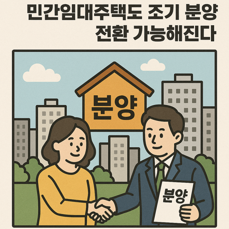 민간임대주택도 조기 분양 전환 가능해진다?