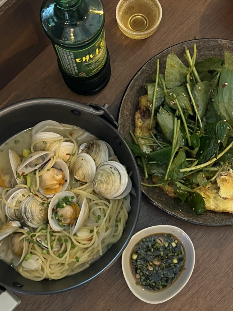  신중동 술집 한양다이닝 비 오는 날에 딱인 전통주 데이트