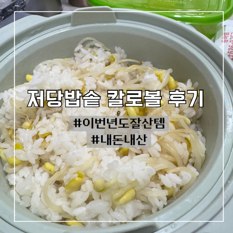  [칼로볼 저당밥솥] 내돈내산 집들이선물로 좋은 자취필수템