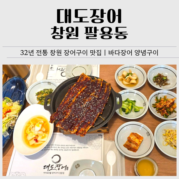  창원 장어구이 팔용동 맛집｜대도장어 바다장어 양념구이 점심 후기