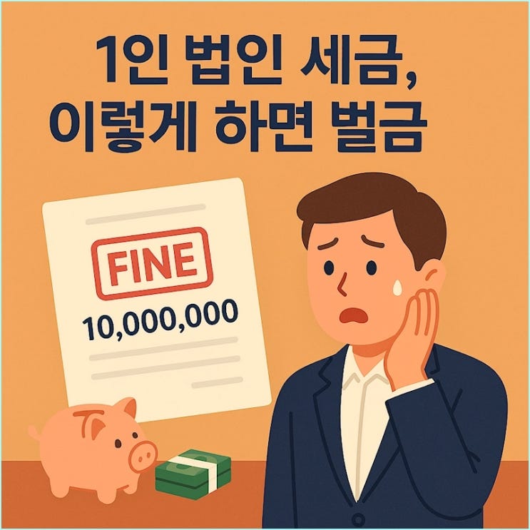  1인 법인 설립, 세금 아끼려다 벌금 1,000만원 내는 이유