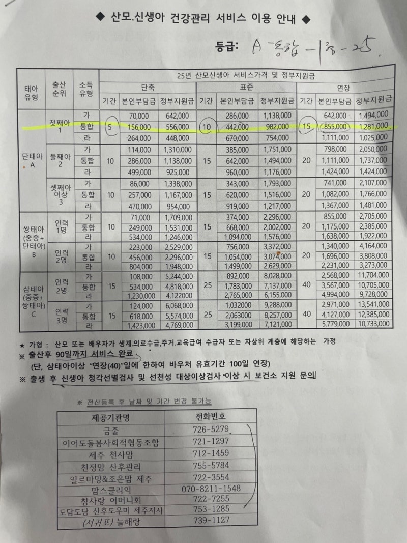 [일상, 육아] 제주 초보부부의 산모·신생아 건강관리 서비스 신청 여정(산후도우미 지원금)
