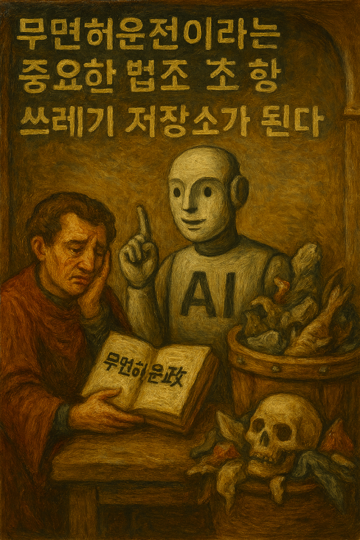  쓰레기 저장소에서 난 돈을 주고 쓰레기를 산다.