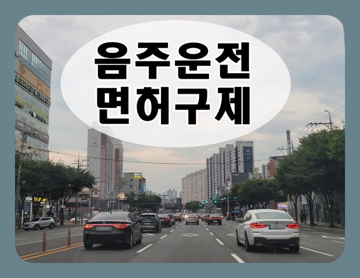  면허취소구제기간 취소에서 정지 110일로 감경