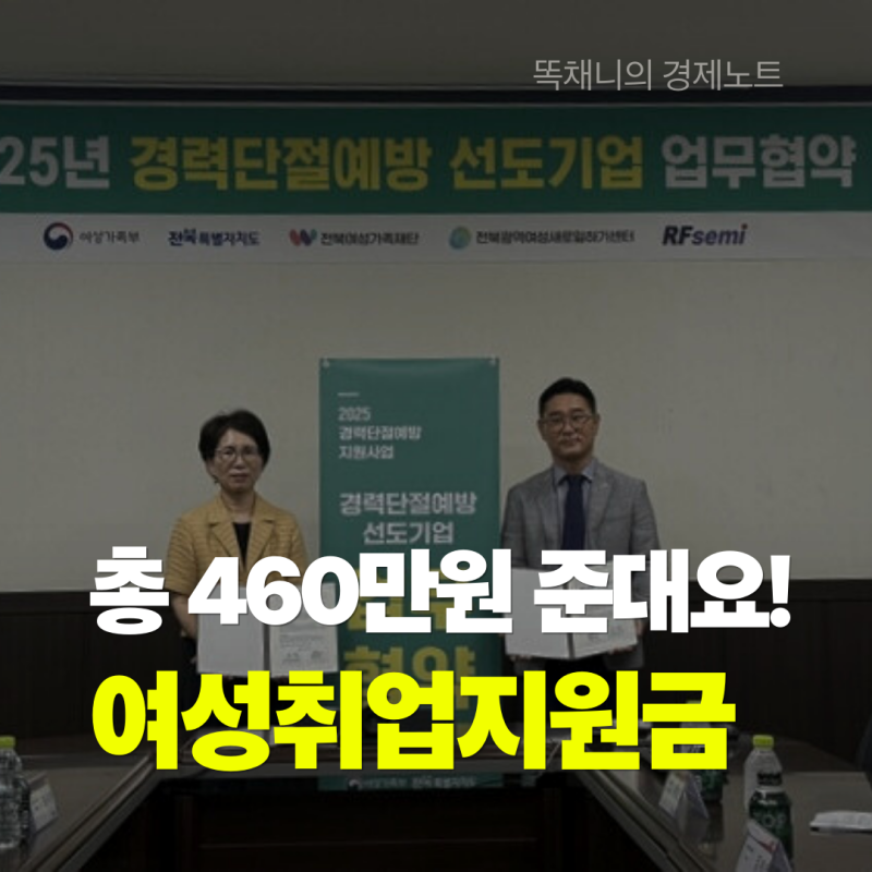 경력단절여성을 위한 취업지원금 새일여성인턴제
