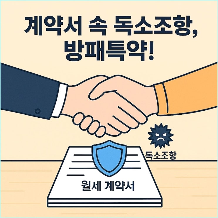  월세 계약서 도장 찍기 전 확인해야 할 '독소조항'과 '방패특약'