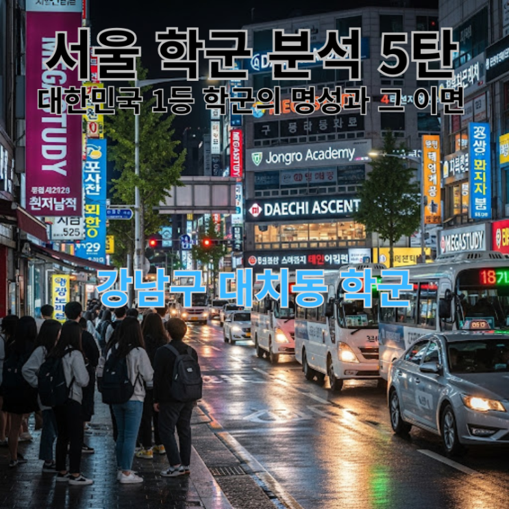  [강남구 대치동 학군] | 서울 학군 분석 5탄, 대한민국 1등 학군의 명성과 그 이면