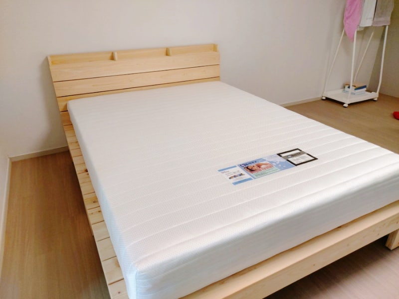 순수 100% 히노끼 수납헤드 편백나무 원목 침대 프레임 Q DF638422 [동서가구]