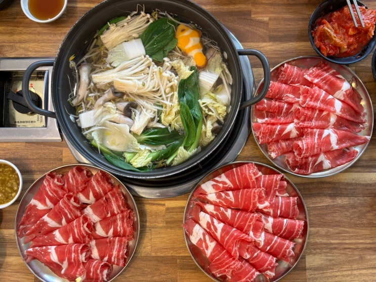  평택 팽성 맛집 얼큰샤브 칼국수 우주 샤브샤브