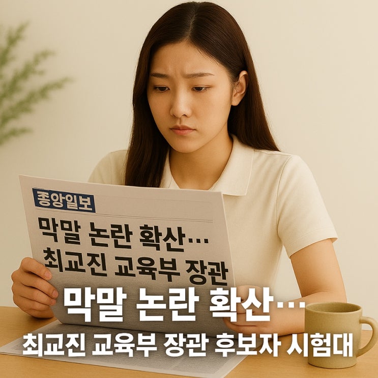 막말 논란 확산··· <b>최교진 교육부 장관</b> 후보자 자격 시험대