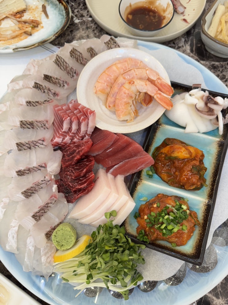 덕정 묵호 횟집 숙성회 오마카세 코스요리가 끊임없이 나와요