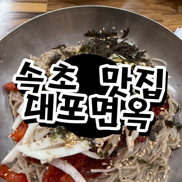  속초 맛집 추천, 대포면옥에서 즐긴 회냉면 & 막국수