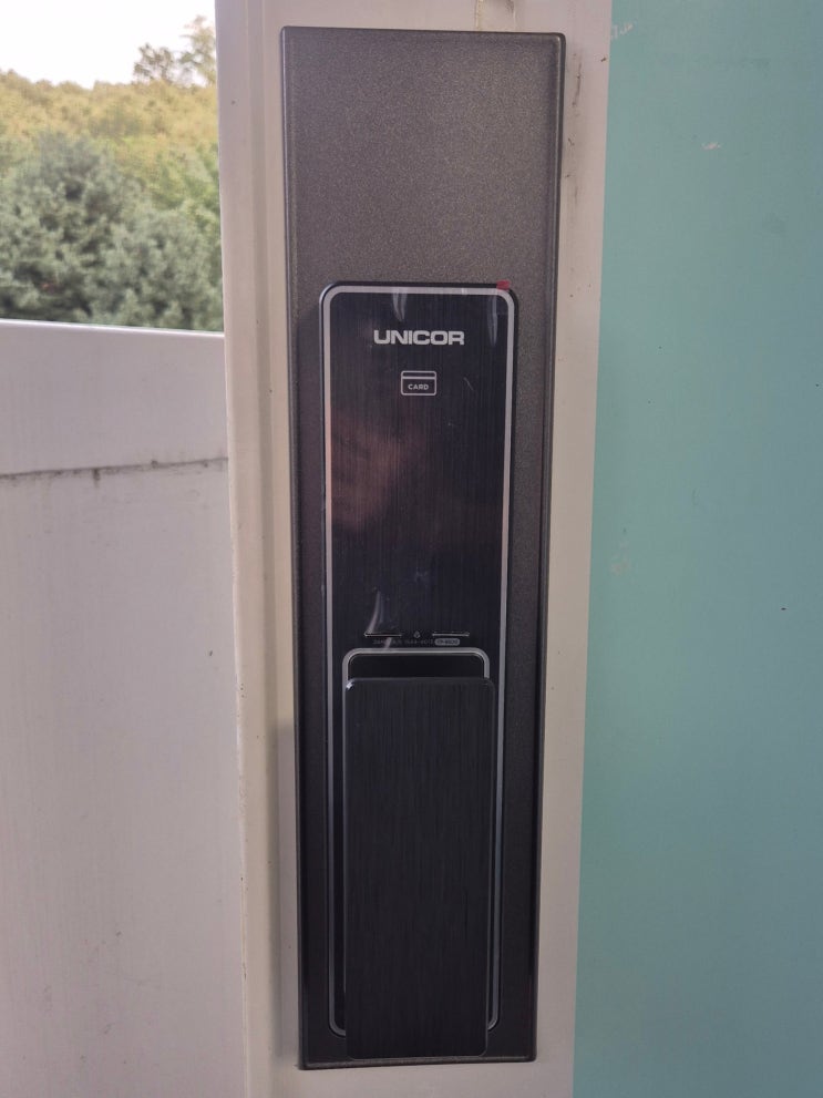  서울도어락 노원구 월계동 초안1단지아파트 유니코 도어락 TP-8500 설치