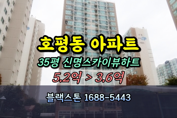  호평마을 신명스카이뷰하트 경매 35평 1404동 [2024타경83711]