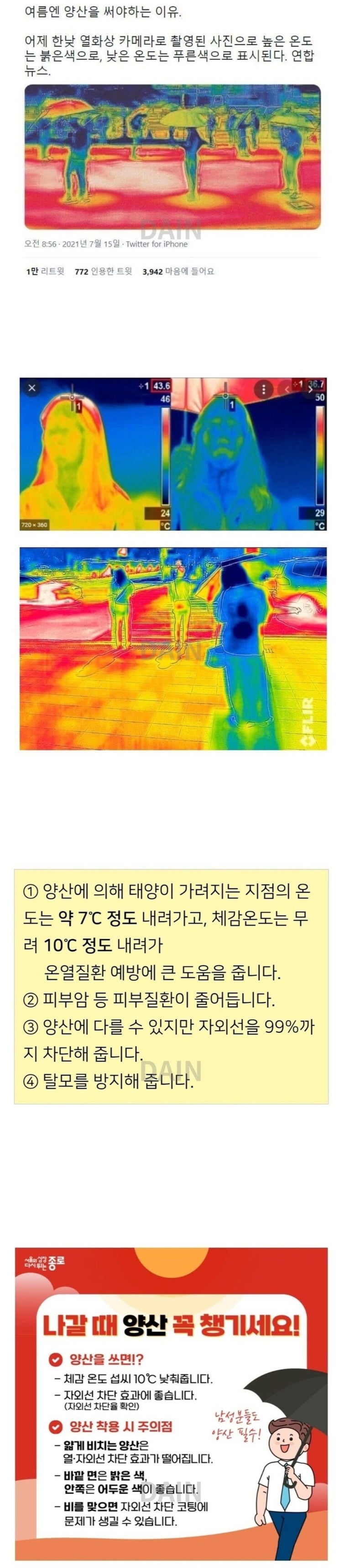  양산 써야 하는 이유