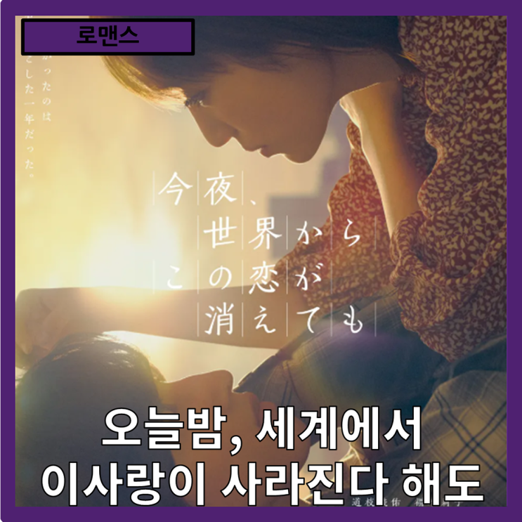  [로맨스]기억의 구멍 속에서 피어난 사랑의 기억"오늘 밤, 세계에서 이 사랑이 사라진다 해도" 줄거리 리뷰 분석