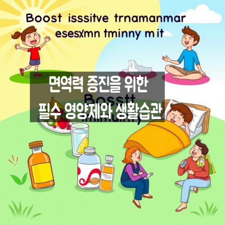  면역력 증진을 위한 필수 영양제와 생활습관: 건강을 지키는 6가지 방법