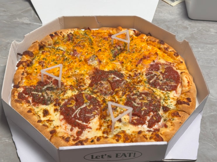  용인 수지 블루리본 피자 맛집 써니스피자마켓 배달 후기