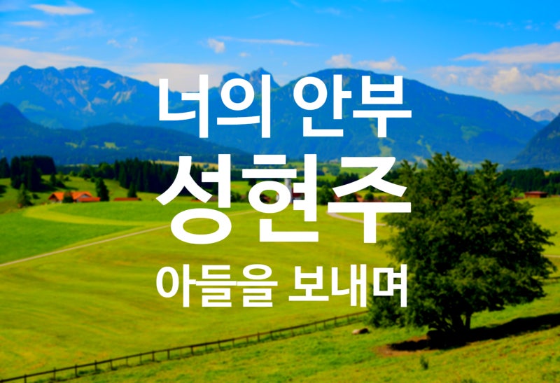 아들 잃은 개그우먼 '성현주'의 슬픈 이야기