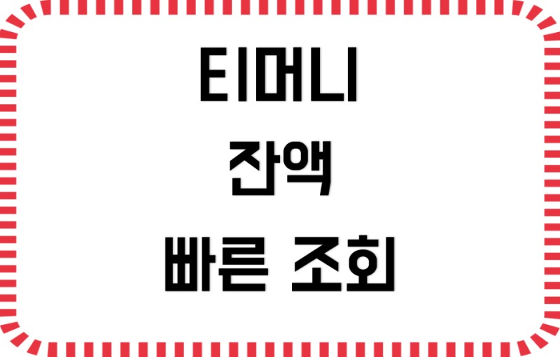 티머니 잔액조회 방법 어플 설치하고 3초 확인하기