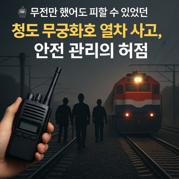 열차 청도역 사고, <b>코레일</b> 무전 부재로 인한 <b>안전 관리</b> 허점