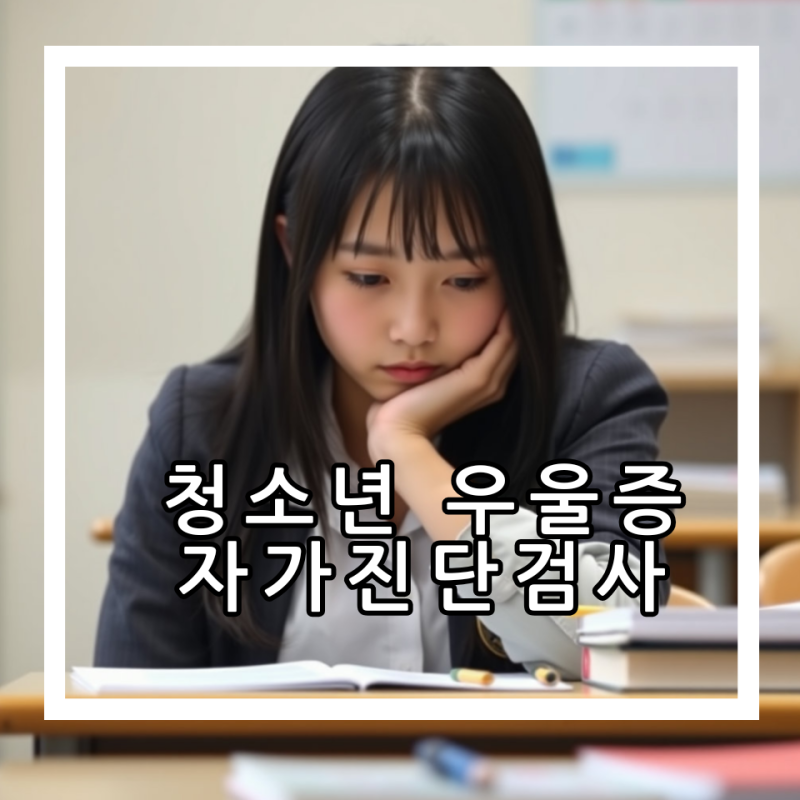 "우리 아이 혹시 우울증일까?" 청소년 우울증 테스트. 자가진단 검사. (무료)