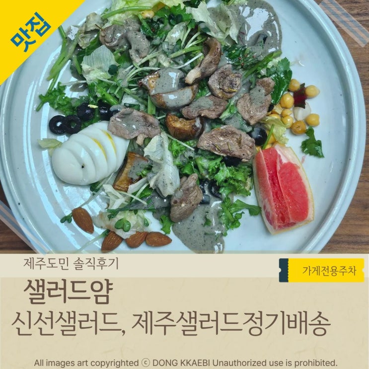  '샐러드얌' 헬스얌 메뉴 제주 샐러드 정기배송 이용후기