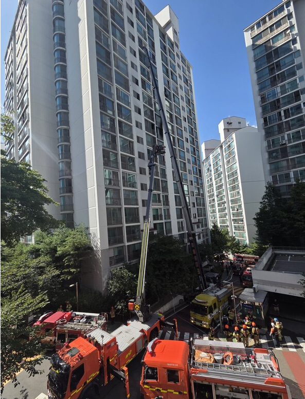 마포구 <b>도화동 아파트 화재</b> 위치