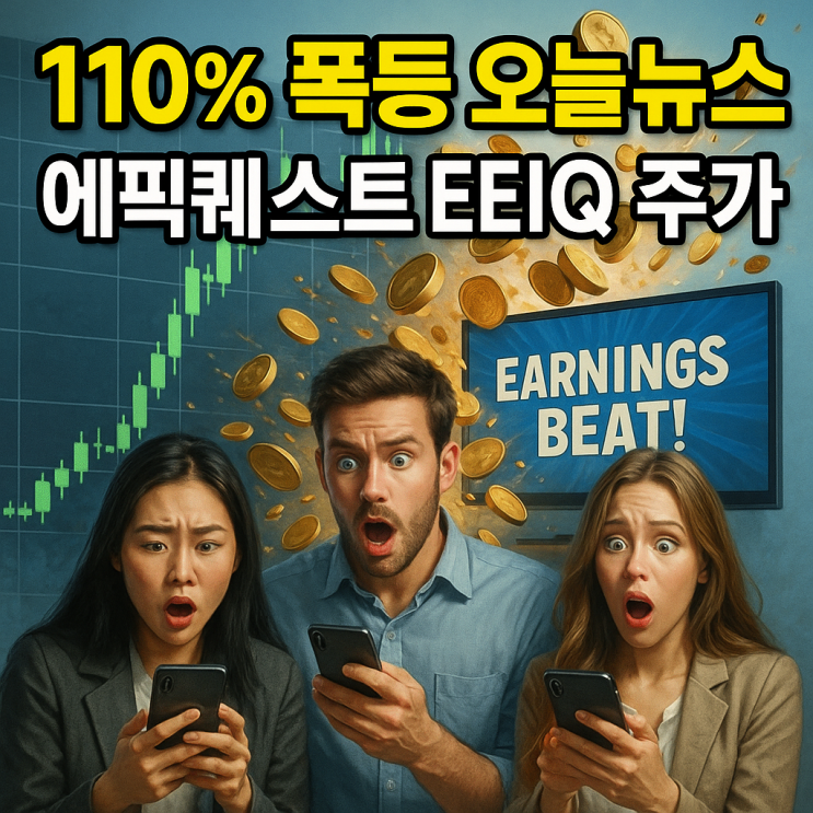  에픽퀘스트 에듀케이션 그룹 인터내셔널 주가 (EEIQ 주식) 실적 발표 110% 급등!