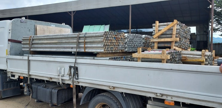  중고 비계파이프 2.3t 1.8t 가격 | 아시바 강관 단관 신재 판매 (Scaffolding Pipe)