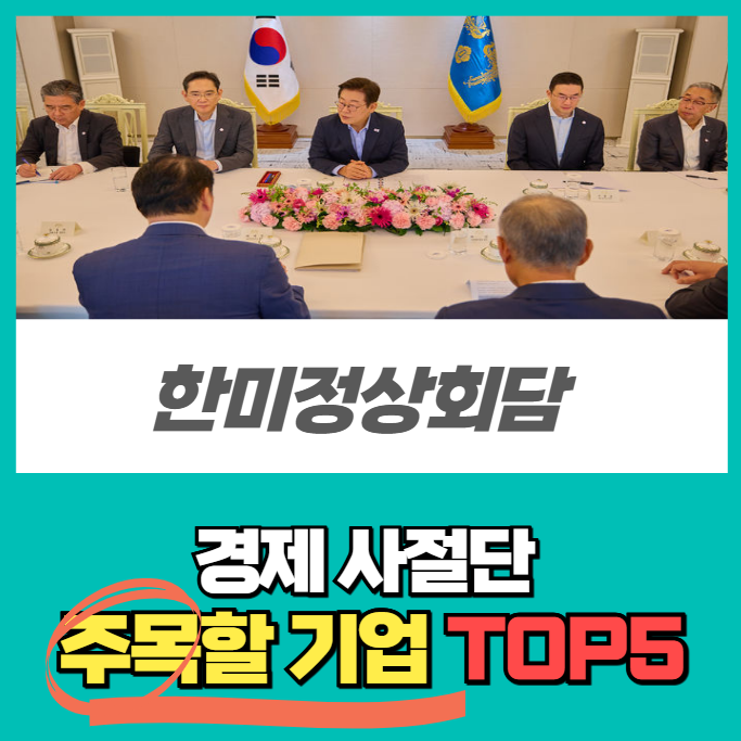 <b>한미</b><b>정상회담</b> 관련주_경제 사절단 <b>중</b> TOP5