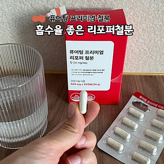  철분영양제추천 흡수율 좋은 퓨어팅 리포퍼철분