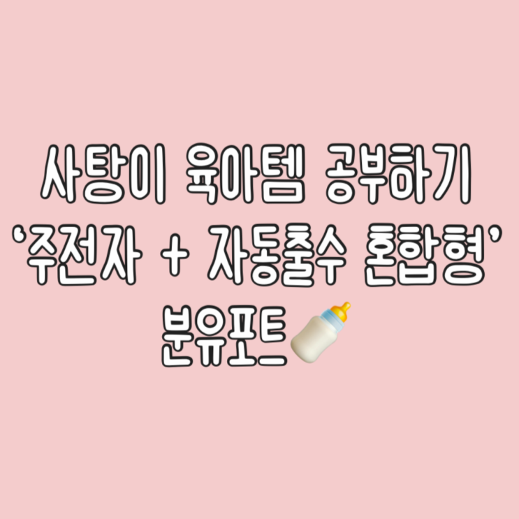  사탕이 육아템 공부하기⑤ 주전자형 + 자동출수 혼합형 분유포트 비교 | 아이닉, 베이비부스트 이지 분유포트