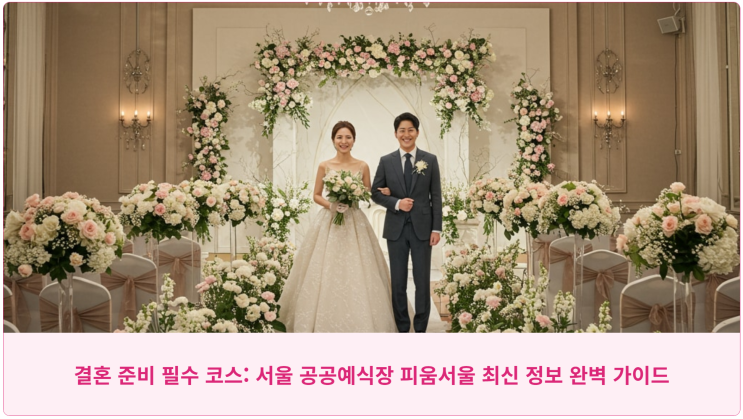  결혼 준비 필수 코스: 서울 공공예식장 피움서울 최신 정보 완벽 가이드