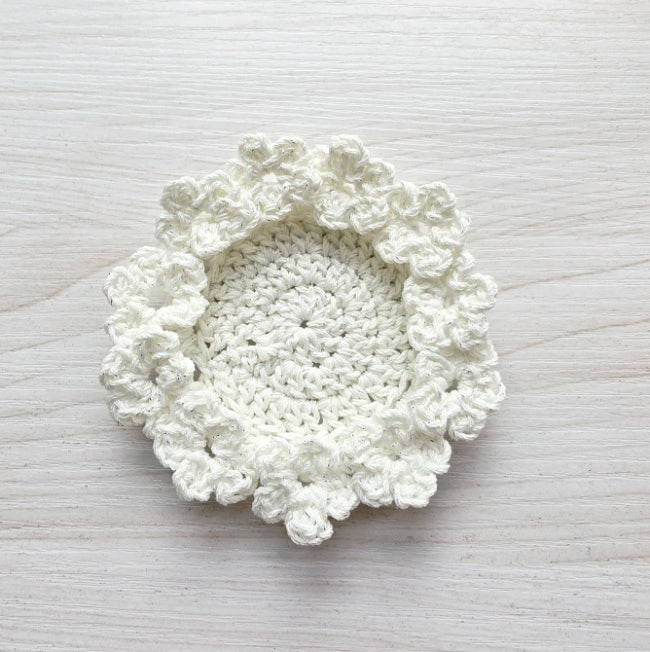 Little flower garden coaster, 꽃밭코스터 & 티코스터 - 얀메이크 린넨아, 순면콘사 24합 (코바늘)