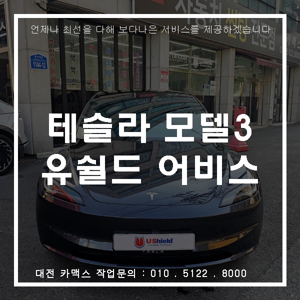  대전 카맥스 테슬라 모델3 하이랜드 유쉴드 어비스 시공
