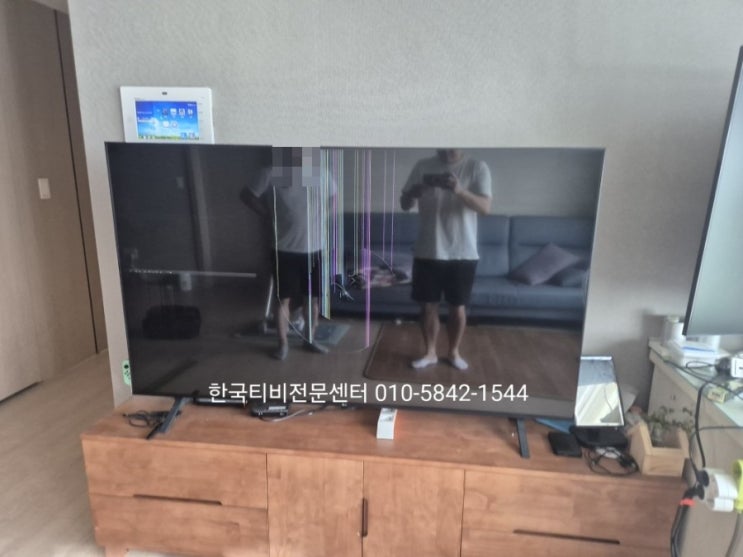  65인치 tv액정 청라 65UP8300KNA 출장교체수리