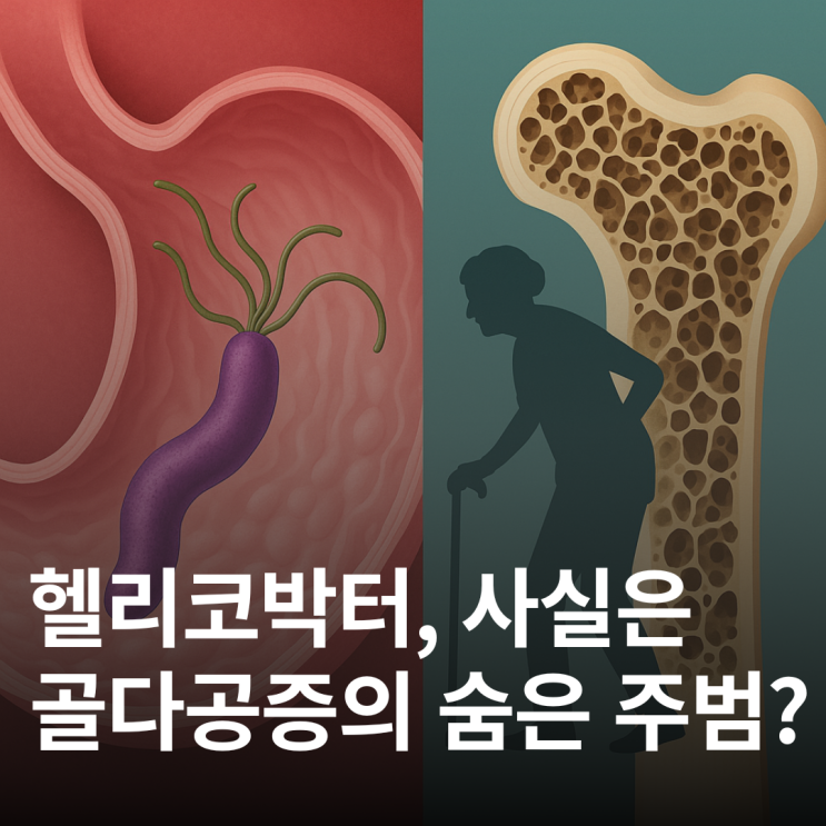  헬리코박터균 제균 치료, 골다공증 위험 줄이고 노년 건강 지키는 이중효과