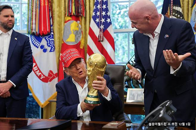 2026 <b>북중미월드컵 조추첨</b>... 센터서 열린다고 <b>트럼프</b>가 발표