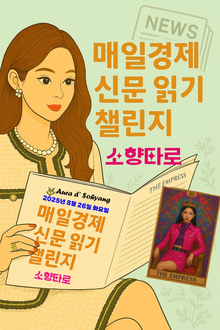 [경제] 매일경제신문읽기 챌린지 - 2025년 8월 26일 화요일