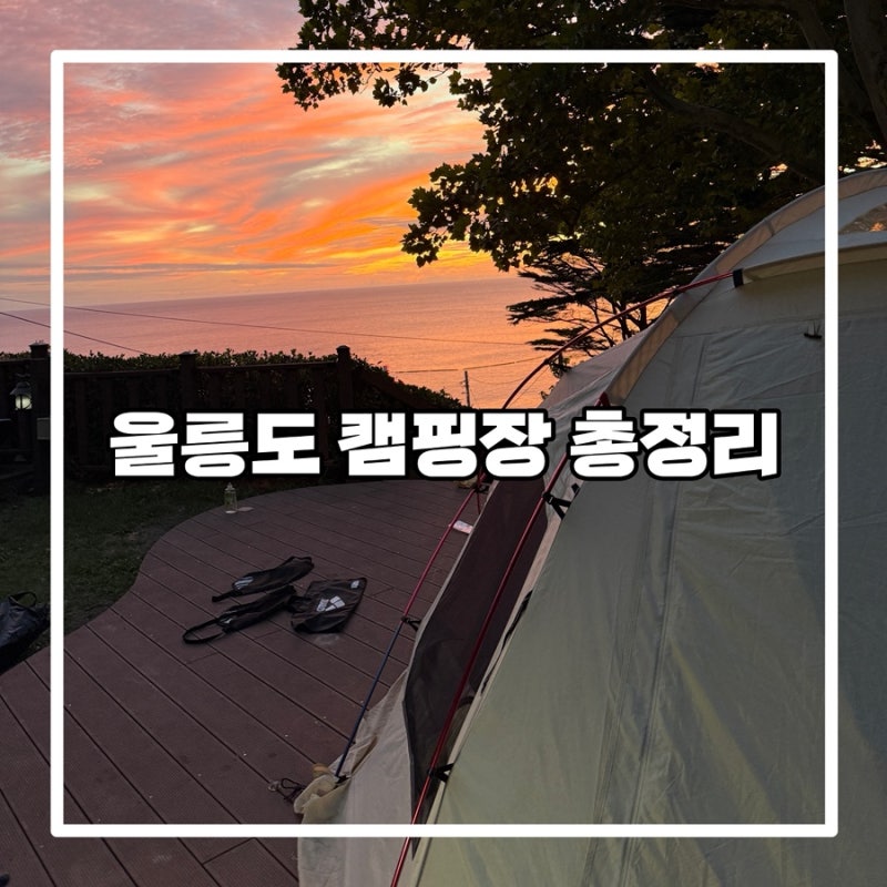 [울릉도] 울릉도 캠핑장 총정리