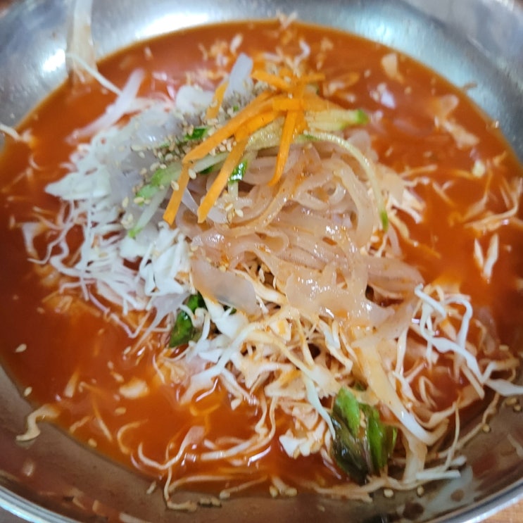  천호맛집: [최냉면본점] '산오징어 물회 냉면'후기