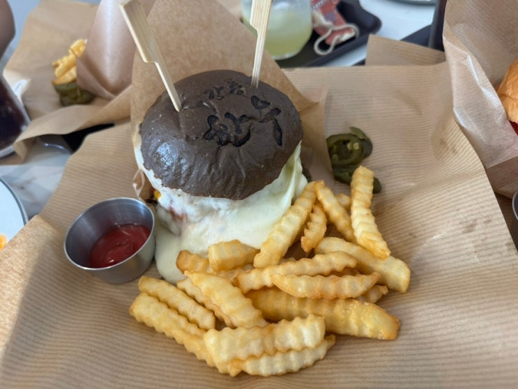  경포대맛집 카페오션스강릉버거 한우100%패티 사용하는 강릉맛집