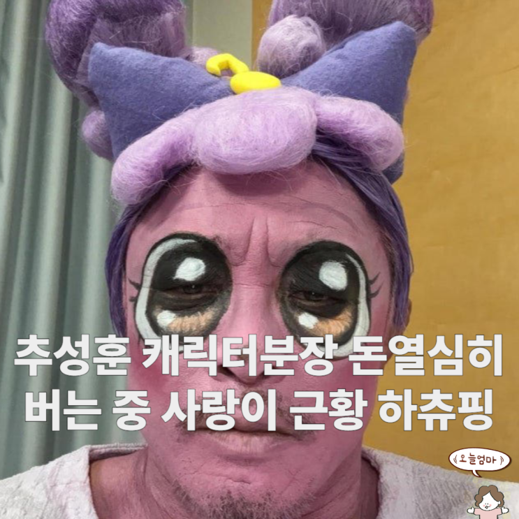 <b>추성훈</b> 캐릭터<b>분장</b> 돈 열심히 버는중 사랑이 근황 <b>하츄핑</b>