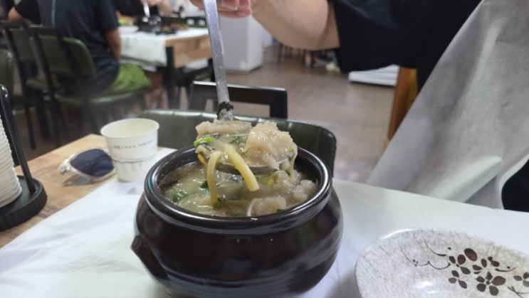  양양 전통시장 맛집 공가네 감자옹심이 오징어순대 세트